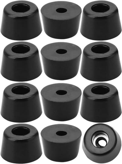12x Rubberen Meubel Stootdoppen Set - Anti-Kras Voetjes voor Stoelen, Wasmachine en Apparatuur