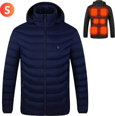 Nivard Verwarmde Jas - Heating Jacket - Thermo Jas - Elektrische Kleding - Jas Met Verwarming - 3 Standen - Heren - Maat S