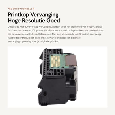 Dailygoods- Printkop Hoge Resolutie - Vervanging - Zwart - Compact - Lichtgewicht - Strenge Kwaliteitscontrole - Printerkop