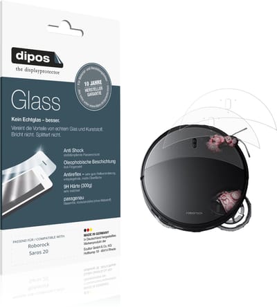 dipos – 2x Matte Pantserfolie geschikt voor Roborock Saros 20 | 9H Screenprotector