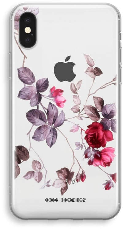 Case Company® - Hoesje geschikt voor iPhone XS hoesje - Mooie bloemen - Soft Cover Telefoonhoesje - Bescherming aan alle Kanten en Schermrand