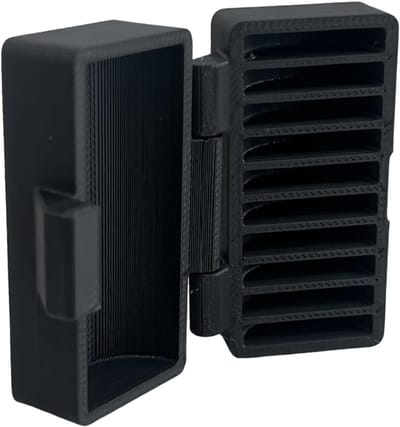Batterij Opbergdoos - Knoopcel Houder - Batterijen Organiseren - Vocht En Stof Bescherming - 10 Vaks - Zwart