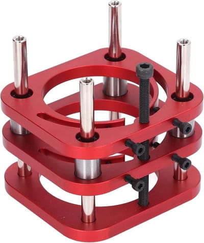 Freestafel Basis - Hefsysteem Router - Houtbewerking Precisie - Aluminiumlegering Constructie - 51 Mm Hefslag - Rood