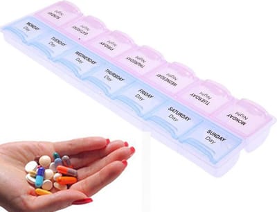 Pillendoosje I Pillendoos I Medicijn doosje I Pil Box I 7 dagen I 2 Dagdelen