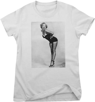 Marilyn Monroe Dameszwempakit Pose Portrait Girly T-shirt RD-5-MM004-DTG