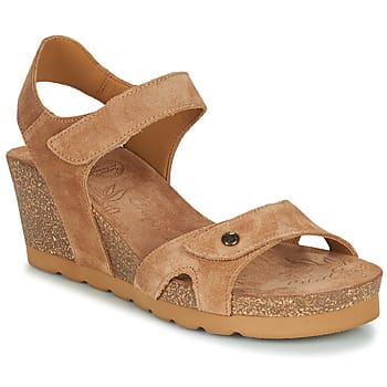 Panama Jack VILA B3 VELOUR - Volwassenen Sandalen met hak - Kleur: Taupe - Maat: 39