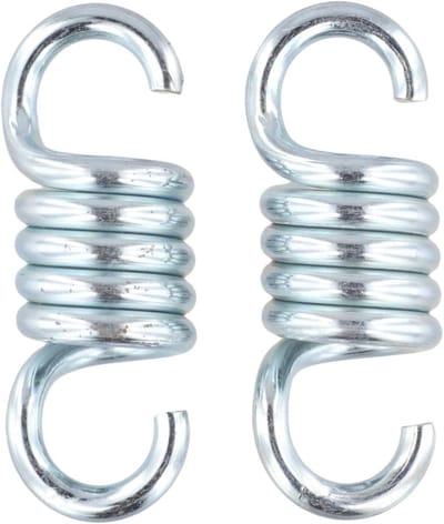 Hangstoel Veren - Schommelveren Spanveren - Ontspannen Ophangen - 650kg Draagvermogen - 113 mm - Zilver