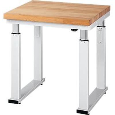 Werktafel serie adlatus 600, 750 x 700 x 740-1140 mm, beuken massief blad