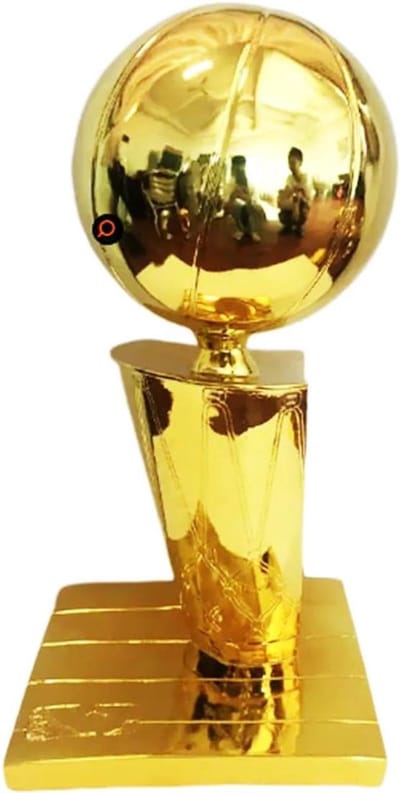 Basketbal Trofee Replica - Kampioen Beker - Team Succes Vieren - Milieuvriendelijke Hars - 30 cm - Goud