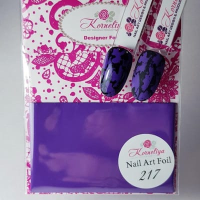 Korneliya Nailart folie - Transfer folie - Nagel Folie Mat CraquelÃ© Paars 217