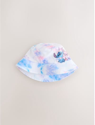 Next - Meisjes - Blauwe Lilo & Stitch Tie Dye Effect Vissershoedje - Roze