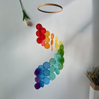 Boheemse Stijl Natuurlijke Schelp Windgongen Kinder Slaapkamer Hangende Windgong Hanger Huisdecoratie Handwerk Fotografie Requisieten Cadeaus white