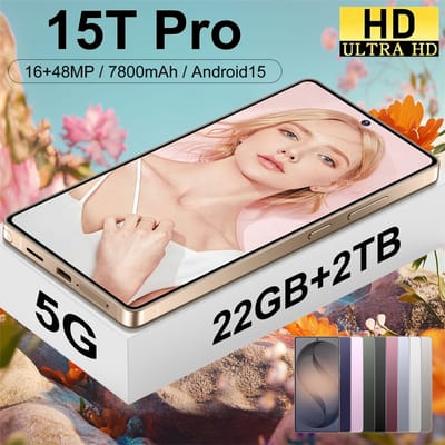 NIEUWE HOT 15T Pro Originele 7800mAh 7.3HD Mobiele Telefoons 5G Dual SIM Mobiele Telefoons 22GB+2TB Android 15 Wereldwijd Ontgrendeld Smartphone