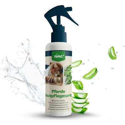 nimo® huidverzorgingsspray voor paarden • met aloë vera & panthenol tegen jeuk en geïrriteerde huid 250