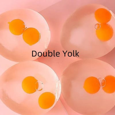 Dooierballen voor Kinderen Splat Bal Squishy Transparant Eigeel Leuk Knijpspeelgoed Angstverlichter voor Kinderen Volwassenen Verjaardagsuitdeelcadeautjes brown