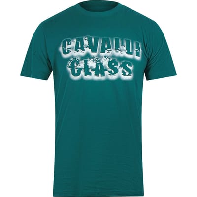 Cavalli Class Smoke Bold Logo Groen T-shirt