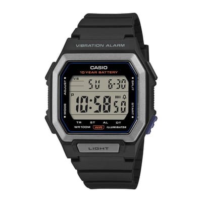 Casio Casio Collection W-738H-1AVEF Horloge - Kunststof - Zwart - Ø 43 mm