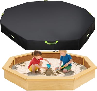 Waterdichte zandbakhoes van 420D Oxford stof, wind- en stofbestendig, bescherming voor zand en speelgoed, 214x198x23cm