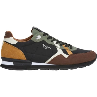 Pepe Jeans Brit Prints Schoenen Zwart EU 40 Man