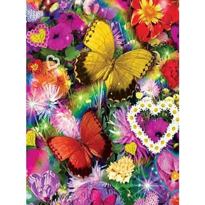 100% plein 5D bricolage diamant peinture rêve papillon diamant broderie animaux 20X30CM yellow