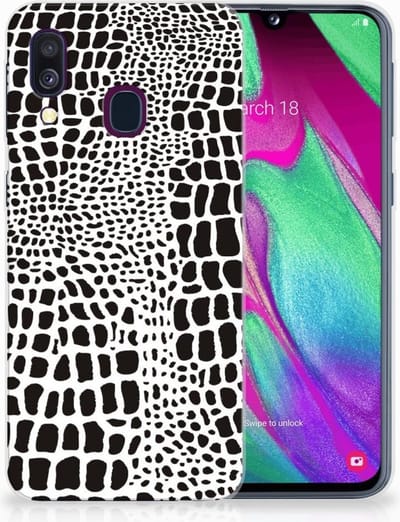 Samsung Galaxy A40 TPU Hoesje Slangenprint
