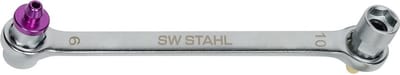 SW-Stahl 01452L-2 Remontluchtingssleutel I Ontluchtingssleutel 9 x 10 mm I Remleidingsleutel I Ontluchtingsset I Remontluchting I Gereedschap voor het ontluchten van remmen