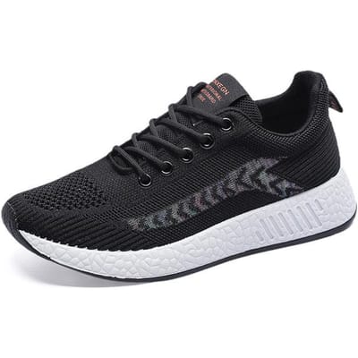 Zomersportschoenen Nieuwe Dames Mesh Ademende Wandelschoenen Antislip Schokabsorberende Buitensportschoenen Trendy Damesschoenen 40 zwart