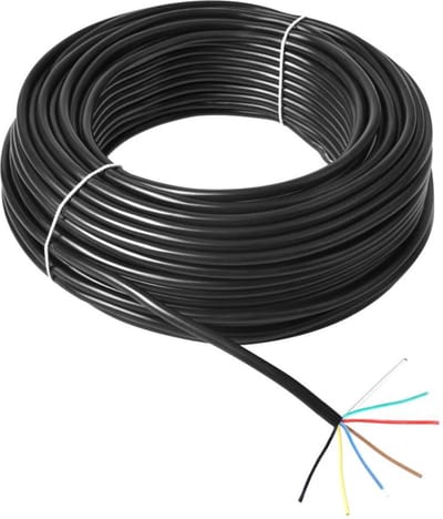 ProPlus Aanhangwagenkabel - 7-polig - 7 x 1,5 mm² - PVC - Zwart - Prijs per meter