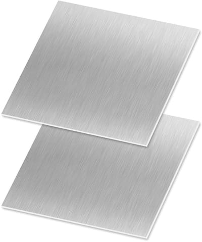 Roestvrijstalen Plaat - Metaalplaat - Modelbouw Handwerk - 304 Kwaliteit Corrosiebestendig - 100x100mm 0.5mm - Zilver