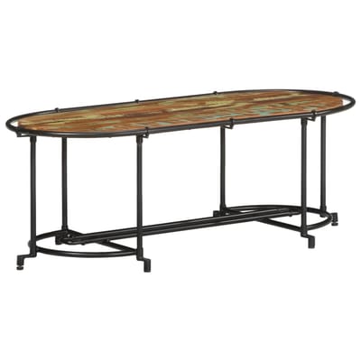 vidaXL - Salontafel - 110x55x40 - cm - massief - gerecycled - hout