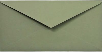 Lange Olijfgroene Enveloppen 110x220mm Mooie Kwaliteit voor Uitnodigingen Trouwerijen en Feestdagen