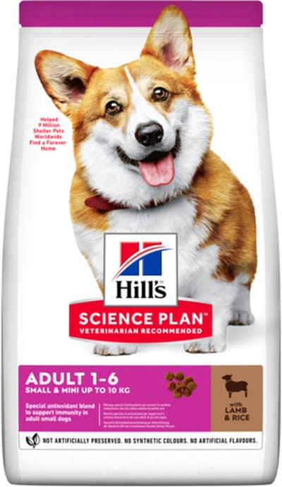 6x Hill's Science Plan Adult Small en Mini met lam en rijst 1,5kg