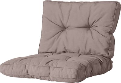 Madison - Loungekussen - Tuinkussen - Zitkussen - Rugkussen - 2-delig - 73cm x 73cm - Florance Jute