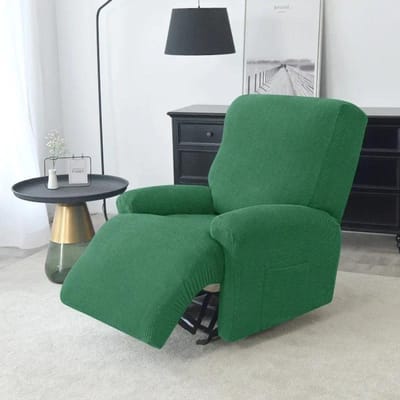 Housse de Canapé Inclinable en 4 Pièces pour Salon Housses de Fauteuil Housses de Fauteuil Extensibles Antidérapantes Protection de Canapé Housse CHINA blue