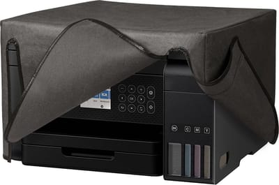 kwmobile hoes geschikt voor Epson Eco Tank ET-3850 / Eco Tank ET-4856 - Beschermhoes voor printer - Stofhoes in donkergrijs