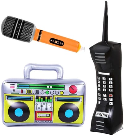 Store_9 - Opblaasbare Rock Star Toy - Retro Feestdecoratie - Herbruikbaar en Leuk - Geschikt voor Disco en Carnaval - Jaren 80 en 90 Themafeest - I...