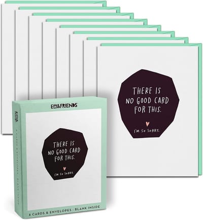 Set van 8 Empathie & Troostkaarten met Enveloppen voor Moeilijke Momenten