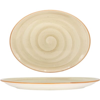 Bonna Serveerschaal - Aura Terrain - Porselein - 36x28 cm - set van 2