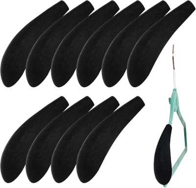 Hanger Schouderbeschermers - Trui Hanger Pads - Kleding Beschermen - Antislip Fluwelen Materiaal - 157 cm Breed - Zwart