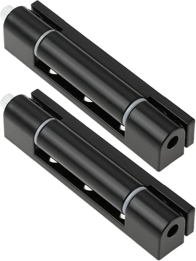 SnelShoppen - 2 Stuks 92mm UPVC Deur Scharnieren 0 Graden Profiel Pencil Scharnier K3282 CL240-1 Zwart - Duurzaam en Stil