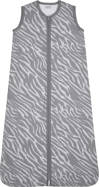 Meyco Zebra babyslaapzak - 70 cm - grijs
