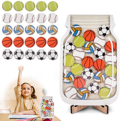 Allecto - Beloningsglas - Kinderen - Motiverend beloningssysteem - 21 x 13,5 x 1,9 cm - Goed gedrag - Stimuleer klassikale interactie - Geschikt vo...