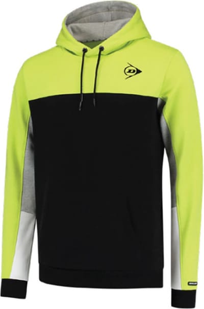 Dunlop Essential Hoody Junior - Sporttruien - Yellow/Black - Unisex