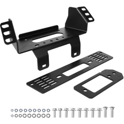 VEVOR Trailer Hitch Lier Montageplaat, Capaciteit 907-1633 kg, Beugel voor 2010-2021 Polaris Ranger Rescue Modellen, met 3-gats montage, Gepoedercoat staal, Zwart