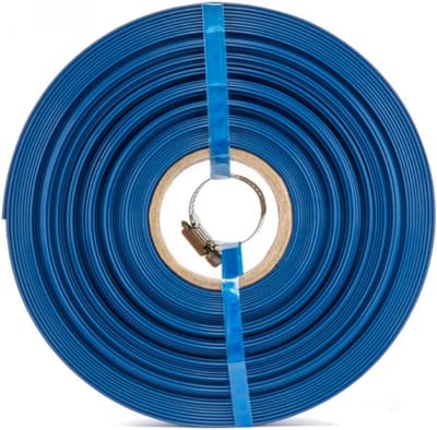 Platte Drukslang 1 1/2 Inch - 10 Meter Water- en Pompslang Inclusief Klem