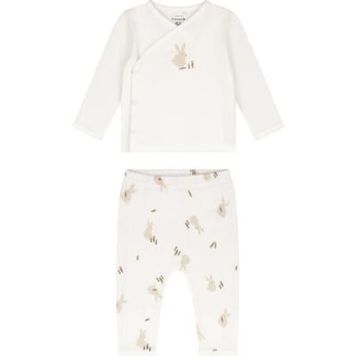 Prénatal newborn kledingset konijn Ivory White 44 unisex