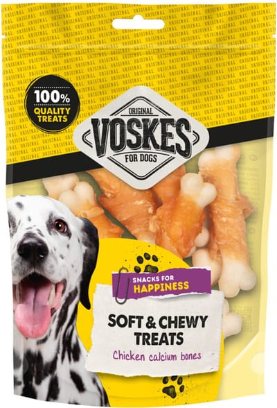 Voskes Hondensnacks Kluifjes Kip - 10 x 100 gr - Voordeelverpakking