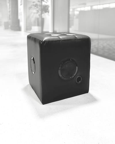 Caliber Poef met Bluetooth Speaker - Ideal als Game Seat voor Kids en Tieners - Zwart (HPG522BT)