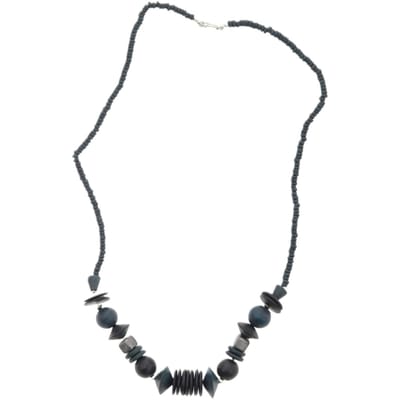 Behave – Lange ketting zwart donkergroen – Vintage look – Bohemian stijl