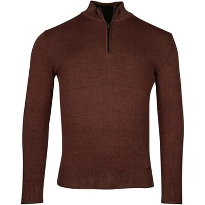 Baileys Trui Half Zip Allover 2-Tone Deep Red / male